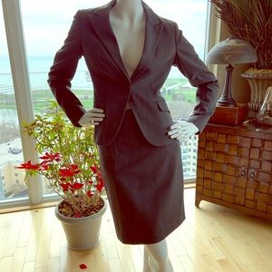 Women’s gray business suit